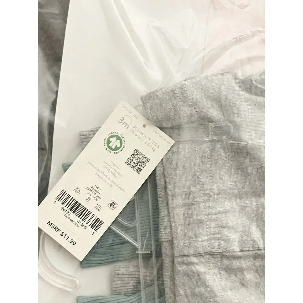 Set of 2 Baby Boy Little Planet Organic by Carter's Organic Cotton Pants 3months